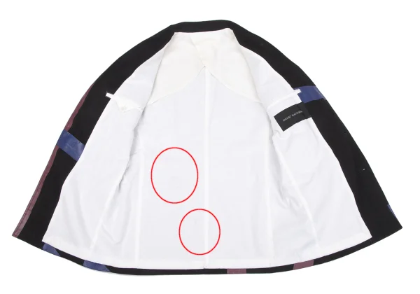 MASAKI MATSUSHIMA Line Printed Linen Jacket K-163104_012