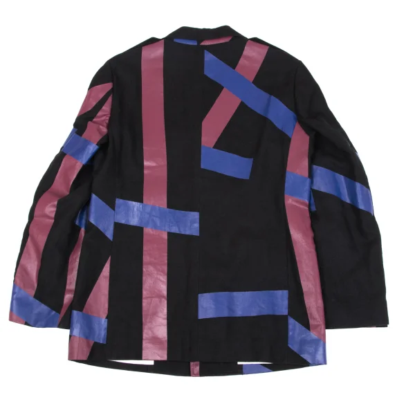 MASAKI MATSUSHIMA Line Printed Linen Jacket K-163104_015