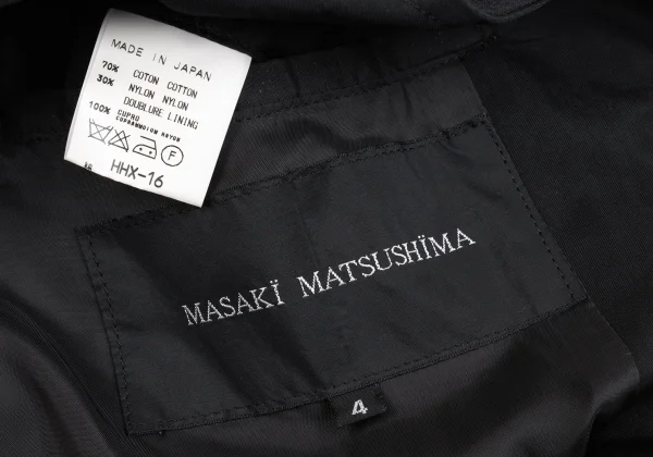 MASAKI MATSUSHIMA Front Switching Design Long Jacket K-163105_019