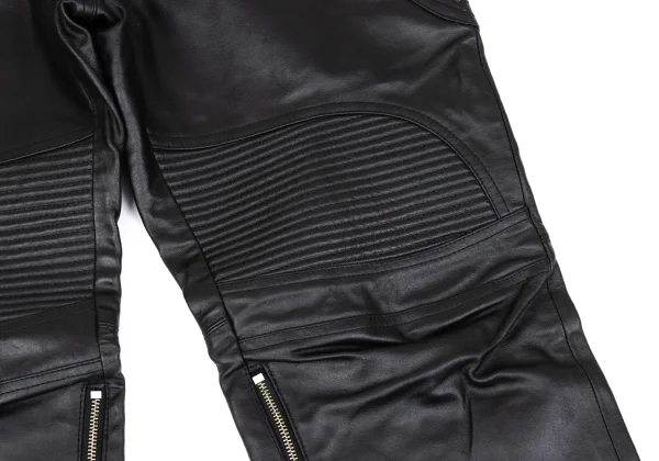 YOSHIYUKI KONISHI Switching Design Leather Biker Pants K-163107_009