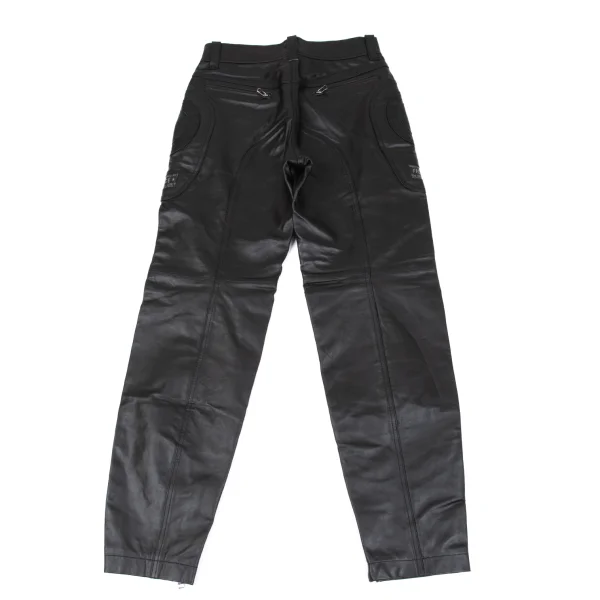 YOSHIYUKI KONISHI Switching Design Leather Biker Pants K-163107_014
