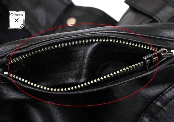 YOSHIYUKI KONISHI Switching Design Leather Biker Pants K-163107_017