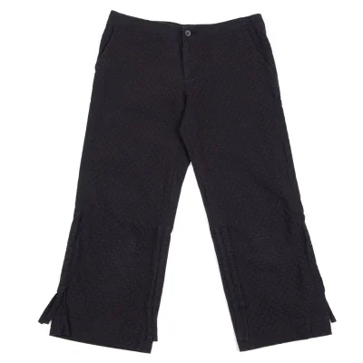 ISSEY MIYAKE HaaT Dot Weave Hem String Design Pants