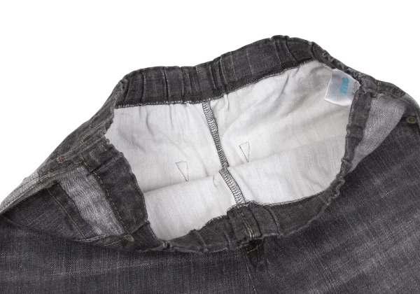 ISSEY MIYAKE me Denim Transfer Print Stretch Slim Pants K-163113_005