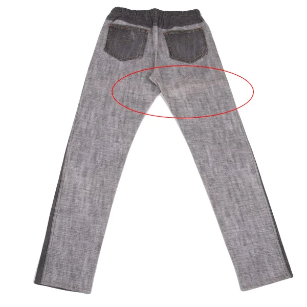 ISSEY MIYAKE me Denim Transfer Print Stretch Slim Pants K-163113_009