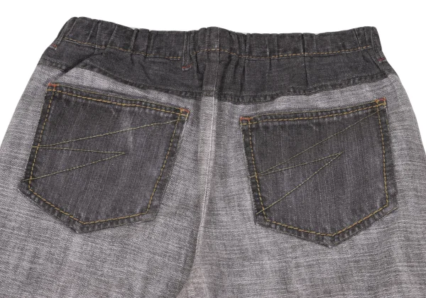 ISSEY MIYAKE me Denim Transfer Print Stretch Slim Pants K-163113_011