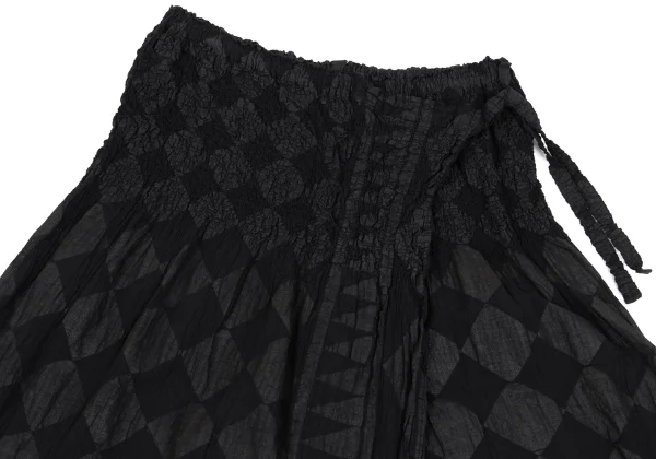 ISSEY MIYAKE me Dyed Check Half Wrap Cauliflower Pants K-163116_002