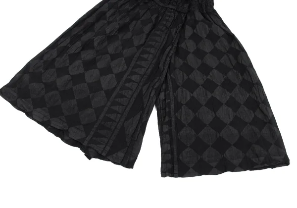 ISSEY MIYAKE me Dyed Check Half Wrap Cauliflower Pants K-163116_005