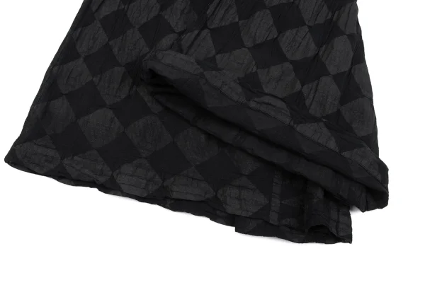 ISSEY MIYAKE me Dyed Check Half Wrap Cauliflower Pants K-163116_007