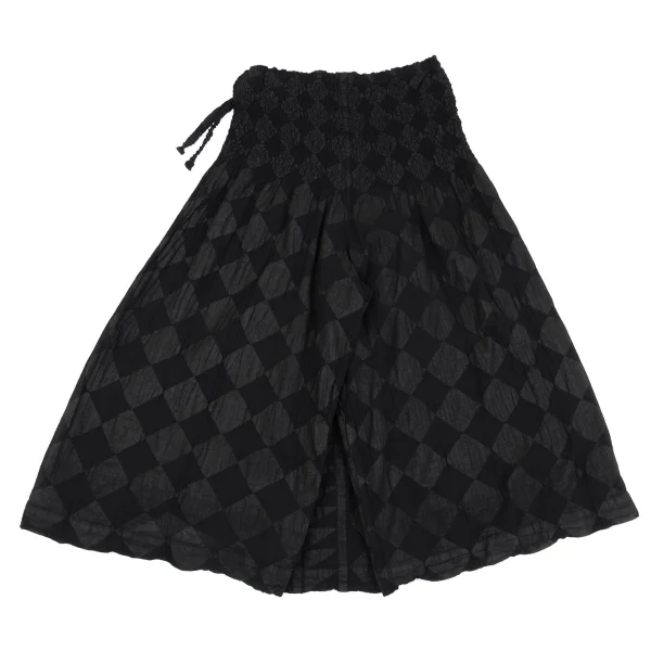 ISSEY MIYAKE me Dyed Check Half Wrap Cauliflower Pants K-163116_008
