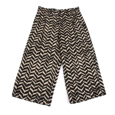 ISSEY MIYAKE me Herringbone Weave Cropped Pants