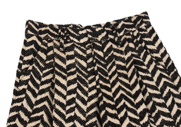 ISSEY MIYAKE me Herringbone Weave Cropped Pants K-163118_002