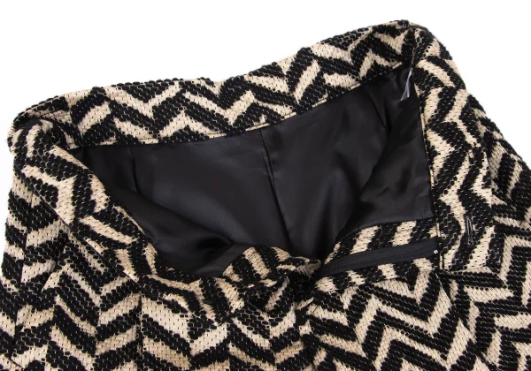 ISSEY MIYAKE me Herringbone Weave Cropped Pants K-163118_005