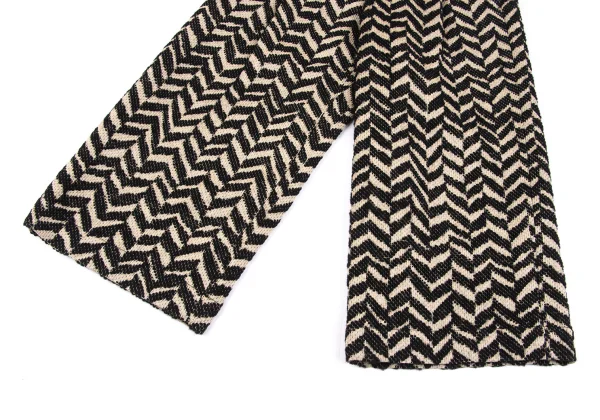 ISSEY MIYAKE me Herringbone Weave Cropped Pants K-163118_006