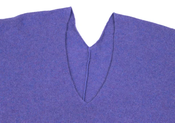 ISSEY MIYAKE me Wool Rayon V Neck Wide Knit Sweater K-163121_003