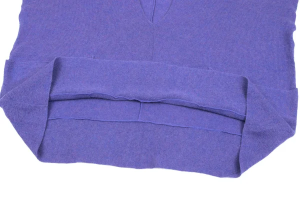 ISSEY MIYAKE me Wool Rayon V Neck Wide Knit Sweater K-163121_007