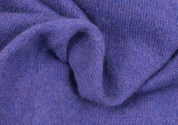 ISSEY MIYAKE me Wool Rayon V Neck Wide Knit Sweater K-163121_011