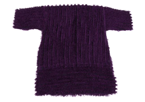 ISSEY MIYAKE me Pile Striped Sheer Boat Neck Tunic K-163122_002
