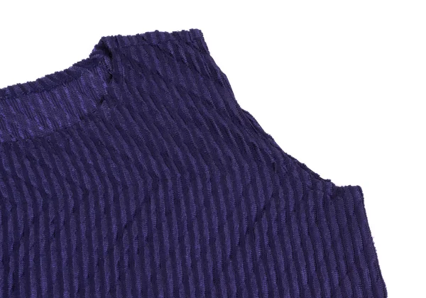 ISSEY MIYAKE me Pleated Diagonal Pleated Stripe Weave Tunic K-163124_005