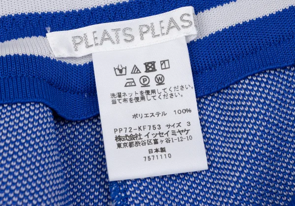 PLEATS PLEASE Striped Waist Ribbed Pants K-163129_010