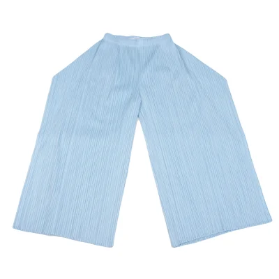 PLEATS PLEASE Side Drape Wide Pants