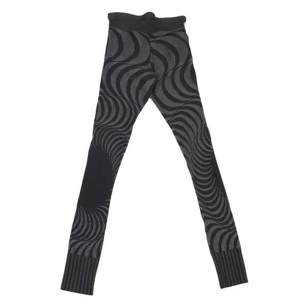 PLEATS PLEASE A-POC INSIDE Graphic Mesh Weave Leggings Black 3 K-163137_001