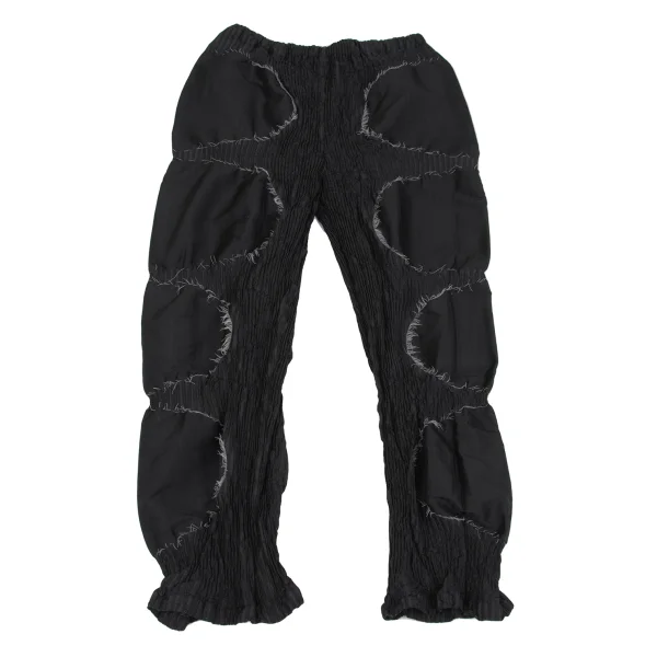 ISSEY MIYAKE A-POC INSIDE Dot Weave Pleats Pants Black 2 K-163138_001
