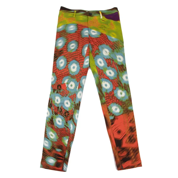 ISSEY MIYAKE Blurred Graphic Print Slim Pants Multi-Color 1 K-163139_001