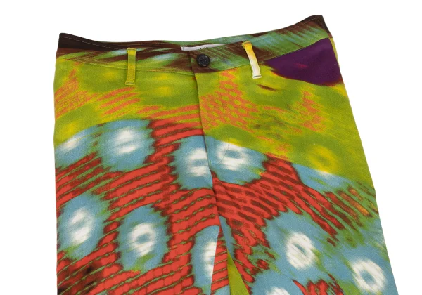 ISSEY MIYAKE Blurred Graphic Print Slim Pants K-163139_002