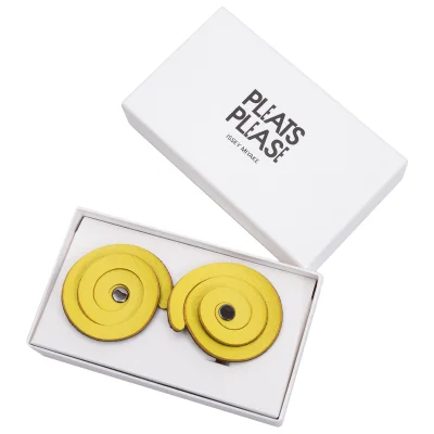 PLEATS PLEASE GURU-GURU Synthetic Leather Earrings