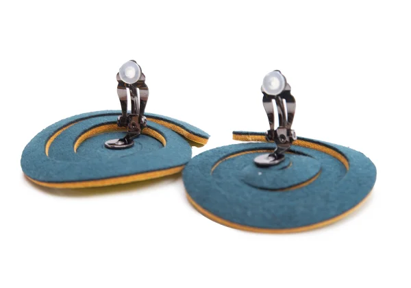 PLEATS PLEASE GURU-GURU Synthetic Leather Earrings K-163143_005