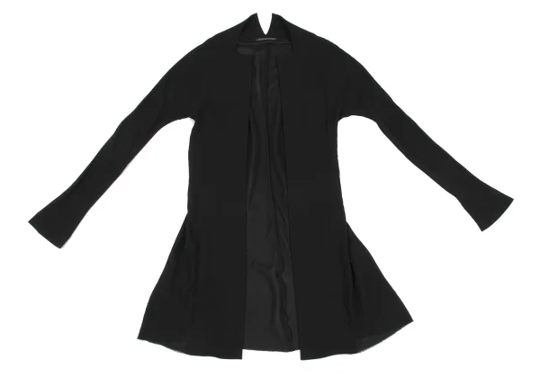 Yohji Yamamoto FEMME Silk Dolman Buttonless Long Jacket K-163146_002