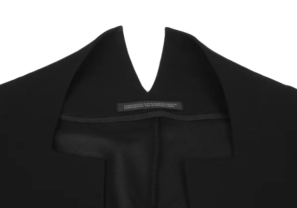 Yohji Yamamoto FEMME Silk Dolman Buttonless Long Jacket K-163146_005