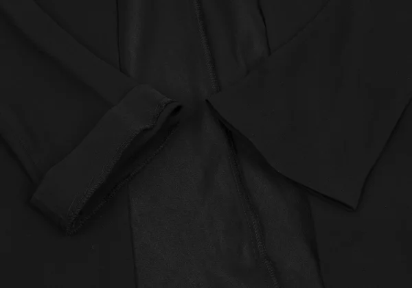 Yohji Yamamoto FEMME Silk Dolman Buttonless Long Jacket K-163146_008