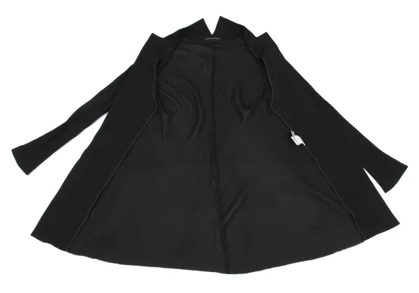 Yohji Yamamoto FEMME Silk Dolman Buttonless Long Jacket K-163146_011