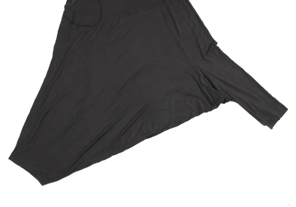 Y's Rayon Silk Stretch Asymmetry Dropped Crotch Pants K-163149_007