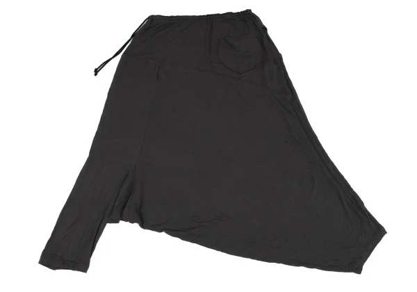 Y's Rayon Silk Stretch Asymmetry Dropped Crotch Pants K-163149_009