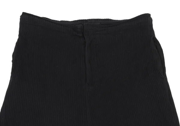 Y's Cotton Stretch Rib Dropped Crotch Pants K-163150_002