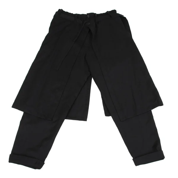 s'yte Wool Layered Wrap Pants Black M K-163151_001