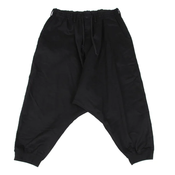 s'yte Cotton Ribbed Hem Dropped Crotch Pants Black M K-163152_001