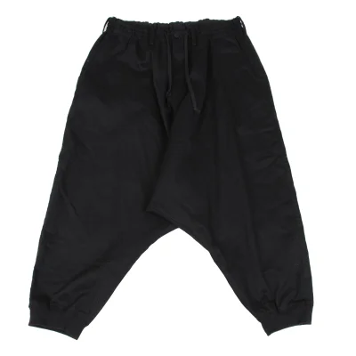 s'yte Cotton Ribbed Hem Dropped Crotch Pants