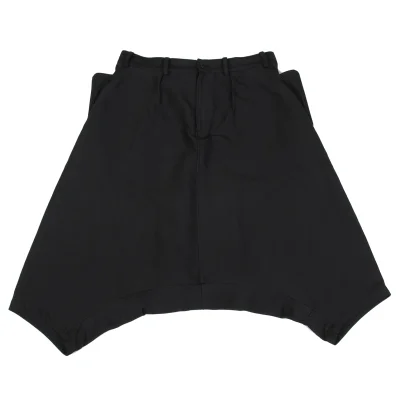 B Yohji Yamamoto Poly Flap Pocket Dropped Crotch Pants