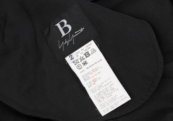 B Yohji Yamamoto Poly Flap Pocket Dropped Crotch Pants K-163153_011