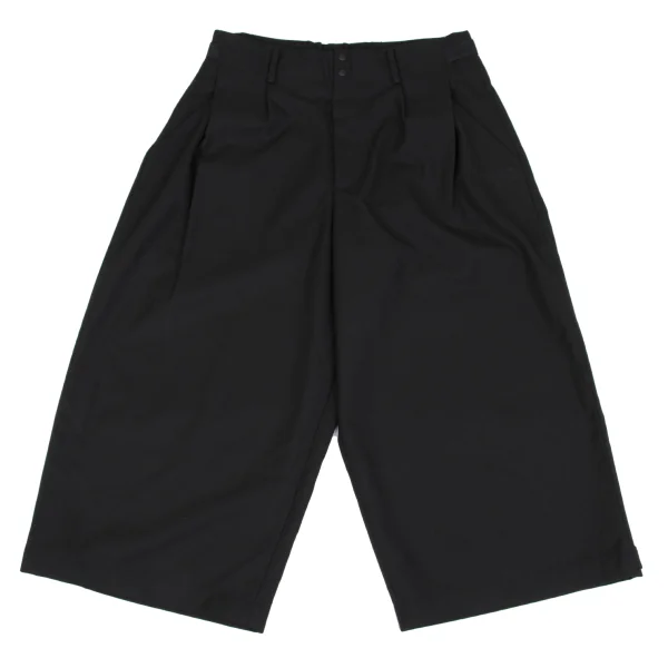 Y-3 Poly Wool Side Belted Cropped Wide Pants Black M K-163155_001