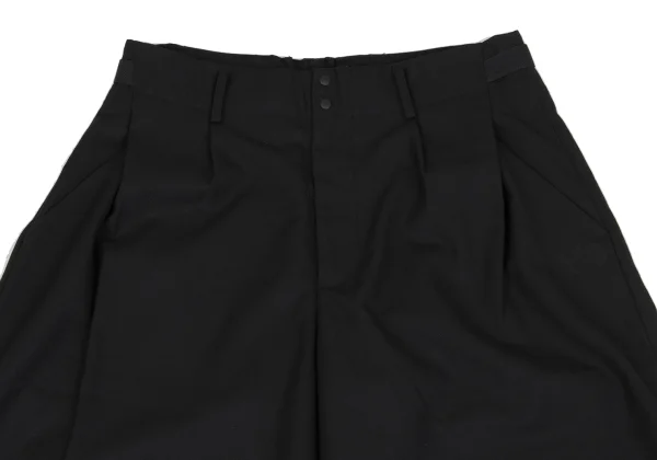 Y-3 Poly Wool Side Belted Cropped Wide Pants K-163155_002