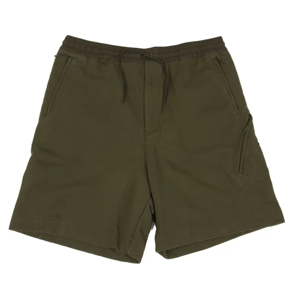 Y-3 Cotton Waist Switching Sweat Shorts Khaki XL K-163156_001