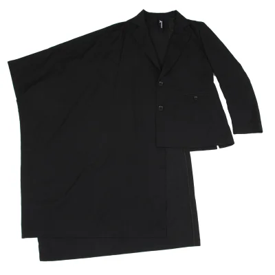 Ground Y Asymmetrical Wool Cape Jacket
