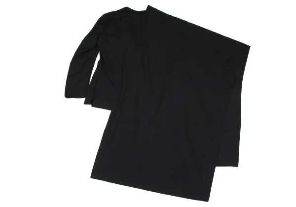 Ground Y Asymmetrical Wool Cape Jacket K-163158_011