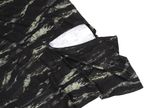 Ground Y Zebra Printed Side Hole Design T-shirt K-163159_005