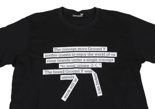 Ground Y Cotton Message Printed T-shirt K-163160_002